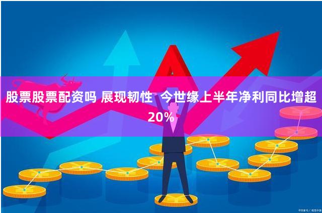股票股票配资吗 展现韧性  今世缘上半年净利同比增超20%
